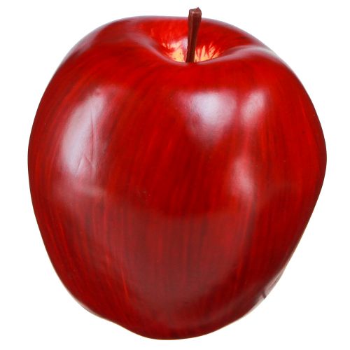Deco jabłko czerwone Deco owoce Ø8cm W9,5cm Red Delicious 4 szt