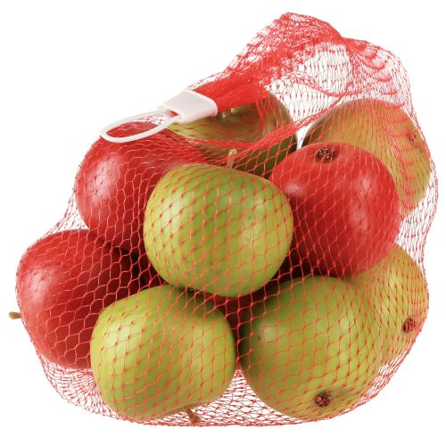Produkt Deco jabłko czerwone zielone sztuczne owoce Ø5,5cm W5cm 12 szt