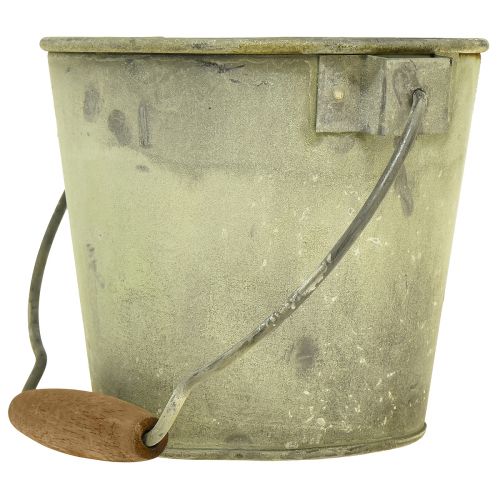 Produkt Ozdobne wiadro metalowe rdzawe, vintage Ø15/17,5/22 cm, zestaw 3 szt