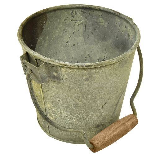 Produkt Ozdobne wiadro metalowe rdzawe, vintage Ø15/17,5/22 cm, zestaw 3 szt