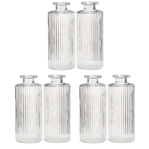 Produkt Butelki dekoracyjne Szklane mini wazony Przezroczysty Retro W13cm 6 szt