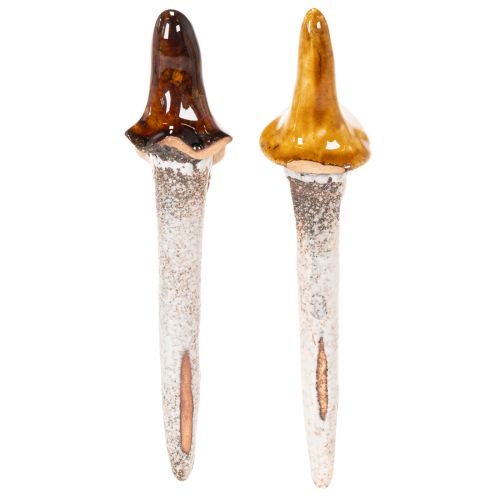 Dekoracyjna figurka krasnala ogrodowego do doniczek, 16 cm, 2 sztuki | Floristik24.pl