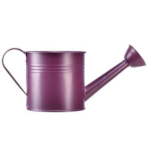 Produkt Dekoracyjna konewka fioletowa metalowa donica Ø13,5 cm W12,5 cm