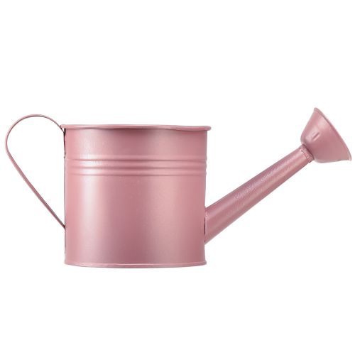 Produkt Dekoracyjna konewka z różowej metalowej doniczki Ø13,5 cm W12,5 cm
