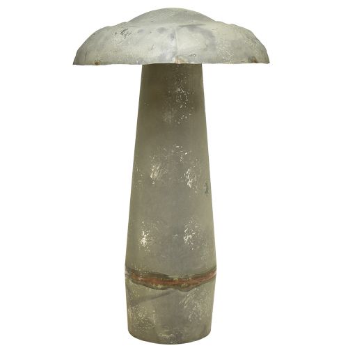 Floristik24 Dekoracyjna grzybkowa metalowa jesienna dekoracja rdzawo-zielona vintage 36cmx62cm