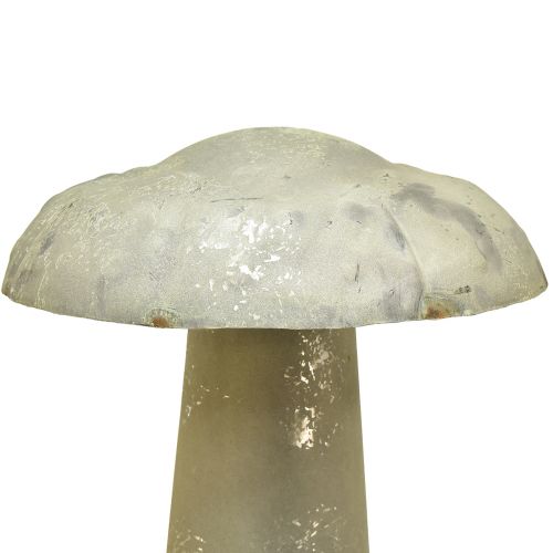 Floristik24 Dekoracyjna grzybkowa metalowa jesienna dekoracja rdzawo-zielona vintage 36cmx62cm
