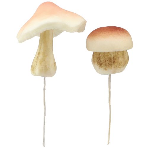 Produkt Grzyby dekoracyjne do naklejania Grzyby dekoracyjne brązowe jesienne 3,5/5,5cm 16 sztuk