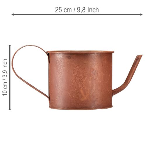 Produkt Dekoracyjna konewka/doniczka w kolorze rdzy, metalowa, Ø12,5cm, wys.10,5cm