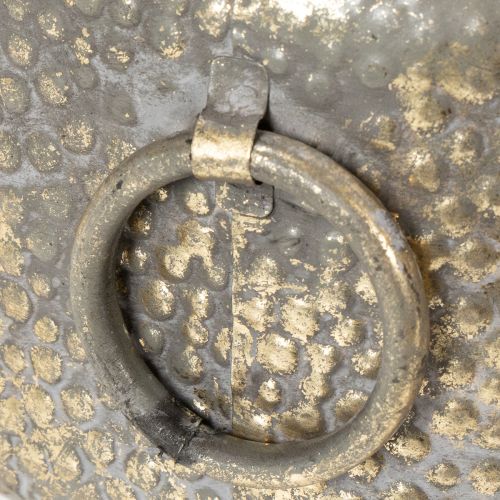 Produkt Miska dekoracyjna, wygląd antyczny, metalowa doniczka, złota, Ø37/31 cm, zestaw 2 szt.