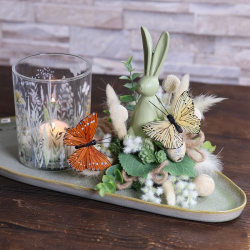 Produkt Dekoracyjne motyle na druciku do kolorowej dekoracji stołu, 7cm, 12 szt.