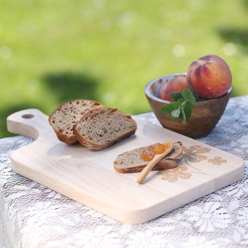 Produkt Dekoracyjna deska do krojenia z liśćmi koniczyny, drewno mango, 38×22cm