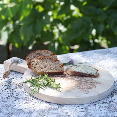 Produkt Dekoracyjna deska do krojenia okrągła z drewna mango deska do serwowania drewno Ø26cm