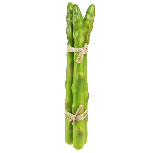 Floristik24 Dekoracyjne Szparagi Zielone Sztuczne Warzywo L22cm Ø1,5cm 3szt
