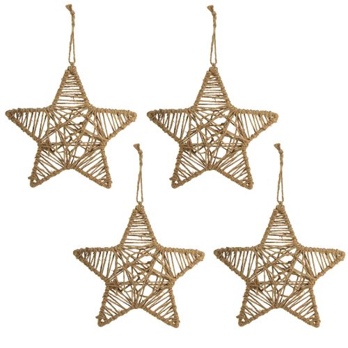 Produkt Gwiazda dekoracyjna do zawieszenia z naturalnej juty 28cm 4 szt