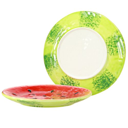 Produkt Talerz dekoracyjny ceramiczny talerz arbuz ceramiczny Ø16cm 2szt