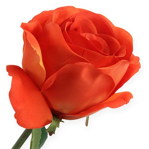 Produkt Róże dekoracyjne pomarańczowe 32cm 6szt
