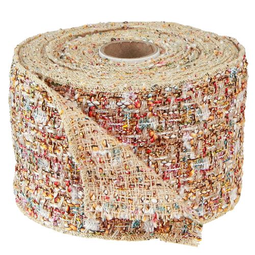 Produkt Wstążka dekoracyjna biżuteryjna wstążka kolorowy brokatowy patchwork W70mm L5m