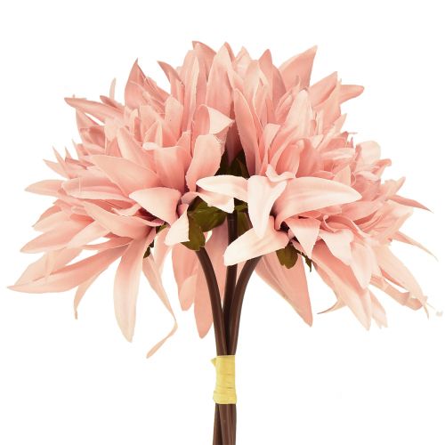 Produkt Kwiaty dekoracyjne dalia sztuczny różowy kwiat Ø15cm dł.28cm 3 szt