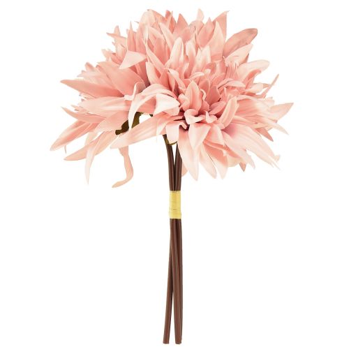 Produkt Kwiaty dekoracyjne dalia sztuczny różowy kwiat Ø15cm dł.28cm 3 szt