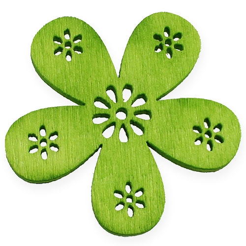 Produkt Kwiaty ozdobne zielone Ø2cm - Ø4cm 96p
