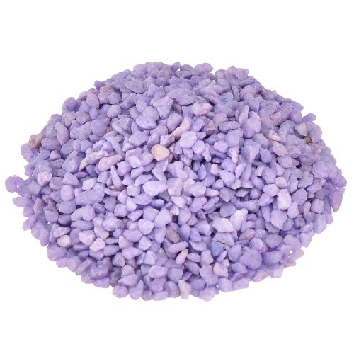 Floristik24 Granulat dekoracyjny liliowy Kamienie dekoracyjne fioletowe 2mm - 3mm 2kg
