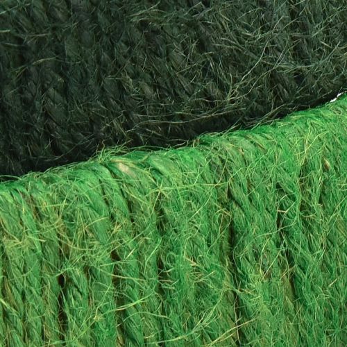 Produkt Pierścionek dekoracyjny jutowy pętelka zielony ciemnozielony 4cm Ø30cm 2szt