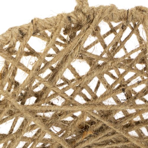 Produkt Dekoracyjne pierścienie jutowe, naturalna dekoracja wisząca, styl boho, Ø38 cm, 2 sztuki, pierścienie metalowe, dekoracja ścienna, dekoracja okna