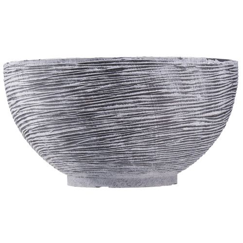Produkt Miska dekoracyjna okrągła miska na rośliny szara czarna Ø35cm W18cm