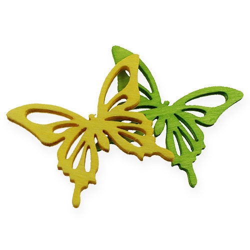Motylki dekoracyjne kolorowe 4cm 90szt | Floristik24.pl