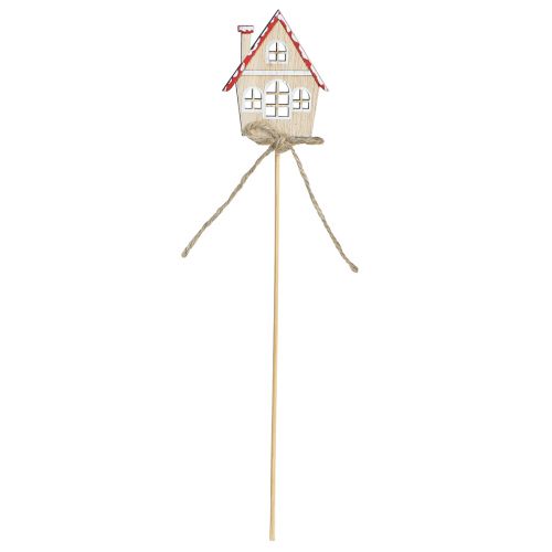 Produkt Korki dekoracyjne Ozdoba świąteczna domy drewniane 4,5x5cm 12 szt