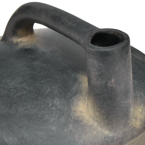 Produkt Dekoracyjny wazon dzbanek ceramiczny o antycznym wyglądzie antracytowo-beżowy 18cm