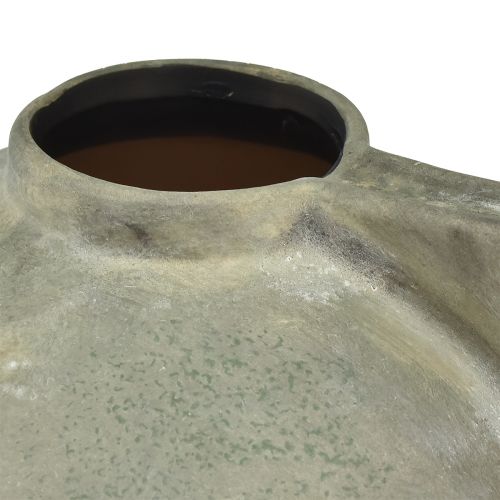 Produkt Wazon dekoracyjny ceramiczny o wyglądzie antycznym brązowo-szary 30×20×24cm