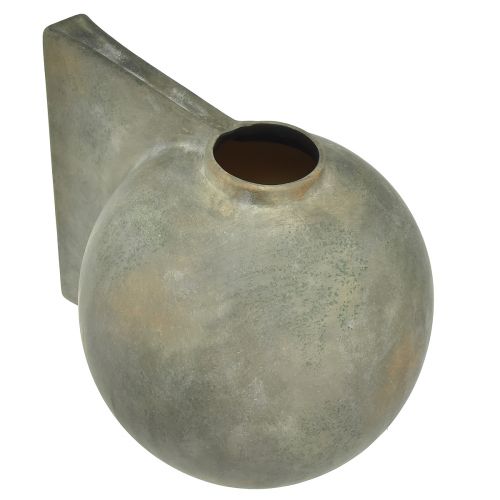 Produkt Wazon dekoracyjny ceramiczny o wyglądzie antycznym brązowo-szary 30×20×24cm