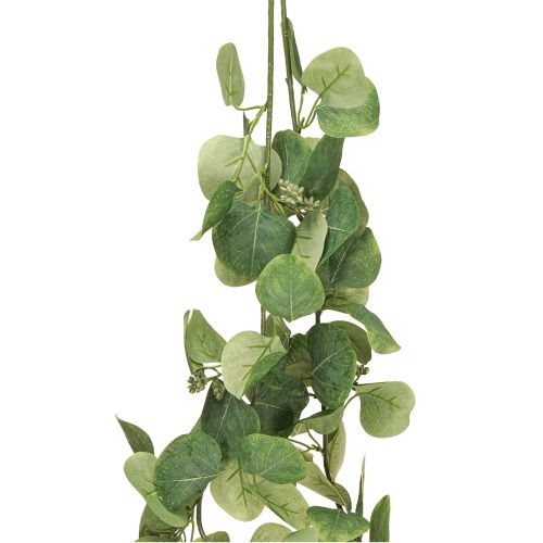 Produkt Sztuczna girlanda z zielonych liści eukaliptusa z 2 oczkami 160 cm