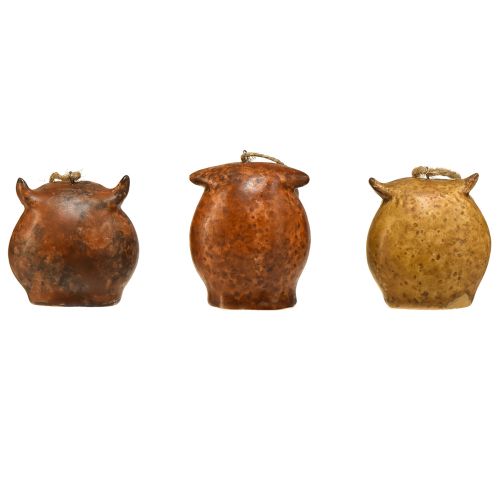 Produkt Urocze wisiorki sowy - rustykalne odcienie brązu, 5,6 cm - idealna dekoracja na jesień i Boże Narodzenie - opakowanie 3 szt.