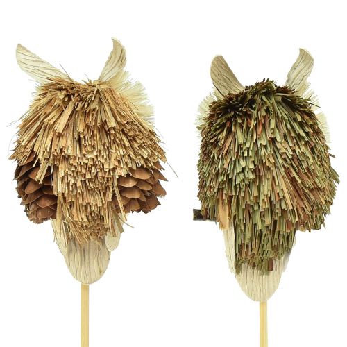 Produkt Ozdobne korki kwiatowe sowa jesienna dekoracja naturalna Ø4cm W8cm 4szt