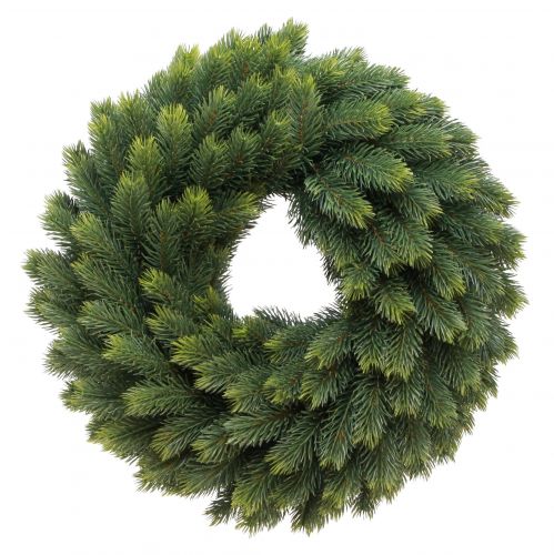 Floristik24 Świąteczny wieniec ze sztucznej jodły - naturalne zielone kolory, 50 cm - do użytku wewnątrz i na zewnątrz