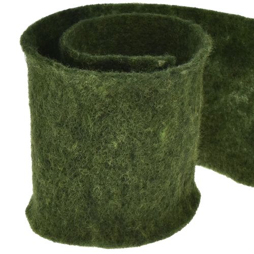 Produkt Wstążka filcowa wełniana wstążka filcowa rolka filcowa ciemnozielona 15cm 5m