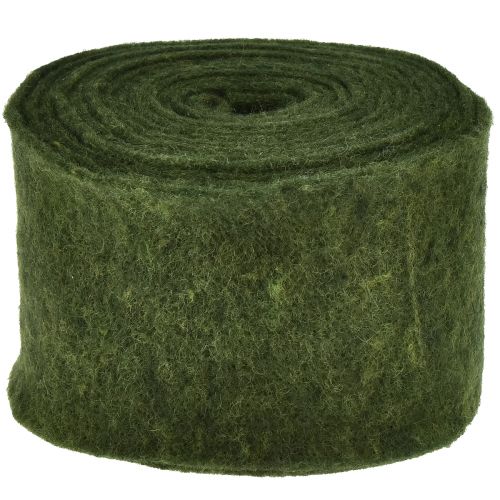 Produkt Wstążka filcowa wełniana wstążka filcowa rolka filcowa ciemnozielona 15cm 5m