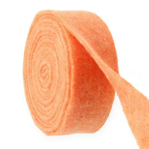 Produkt Wstążka filcowa pomarańczowa 7,5cm 5m