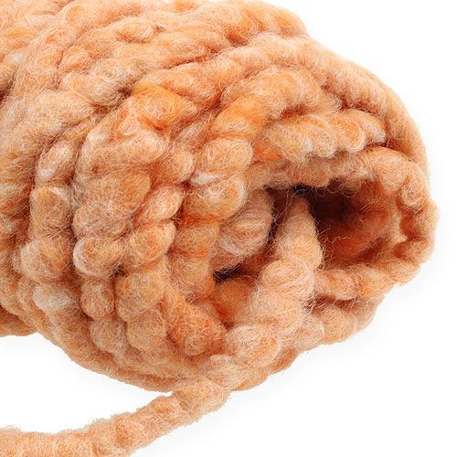 Produkt Sznurek filcowy puszysty Mirabell 25m jasnopomarańczowy