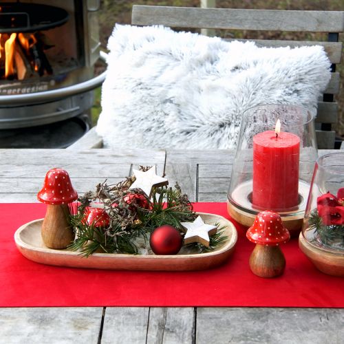 Produkt Muchomor grzyby dekoracyjne grzyby drewniane jesienna dekoracja H6/8/10cm zestaw 3 szt