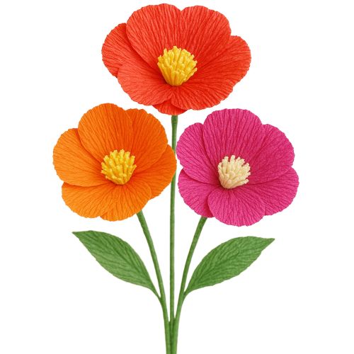 Produkt Papier florystyczny krepowy czerwony 50x250cm