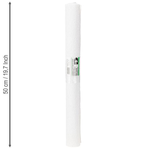 Produkt Papier florystyczny krepa florystyczna biała 50×250cm 5 szt.
