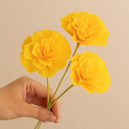 Produkt Papier florystyczny krepowy żółty 50x250cm