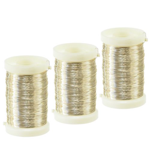 Produkt Drut florystyczny Drut mirtowy szampański 0,30mm 100g 3 szt