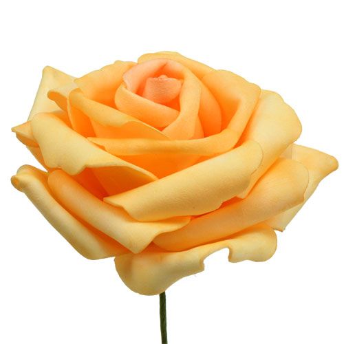 Produkt Piankowa róża żółta Ø10cm 8szt