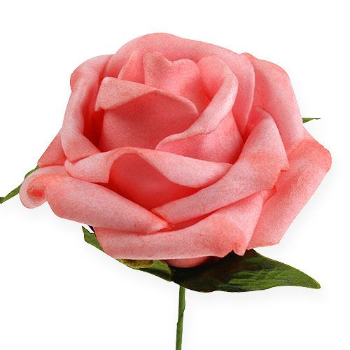 Floristik24 Róża piankowa Ø 6cm różowa 27szt