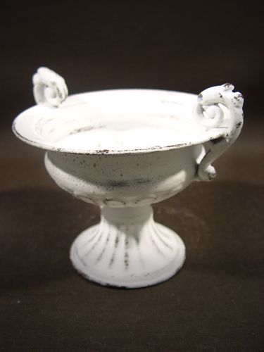 Floristik24 Goblet w. Uchwyt Ø 16cm H12,5cm biały