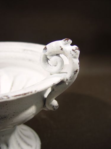 Floristik24 Goblet w. Uchwyt Ø 16cm H12,5cm biały